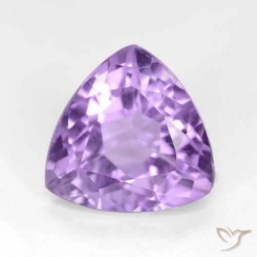 3.21ct Naturel Violet moyen Améthyste, Trillion, VS