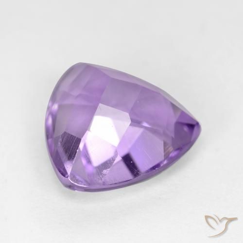 Améthyste Violet moyen naturelle Trillion, 3.21 ct, VS