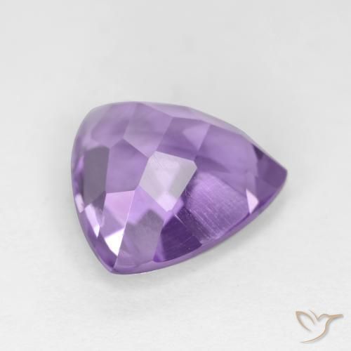 Améthyste Violet Rosâtre naturelle Trillion, 3.08 ct, VS
