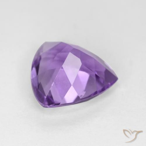 Améthyste Violet moyen naturelle Trillion, 2.81 ct, VS