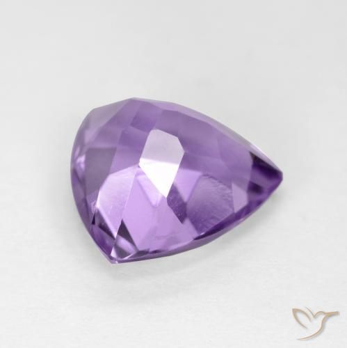 Améthyste Violet Rosâtre naturelle Trillion, 2.85 ct, VS