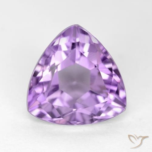3.14ct Naturel Violet moyen Améthyste, Trillion, VS