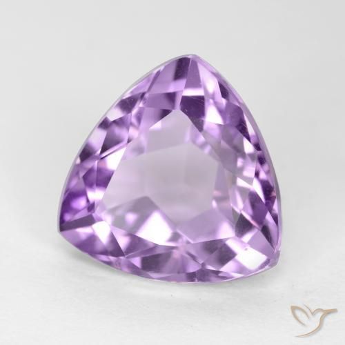 Améthyste Violet moyen naturelle Trillion, 3.14 ct, VS