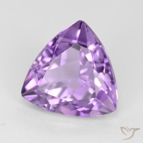Améthyste Violet moyen naturelle Trillion, 3.03 ct, VS