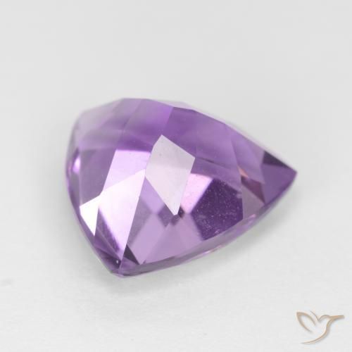 Améthyste Violet moyen naturelle Trillion, 3.03 ct, VS