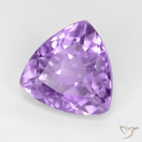 Améthyste Violet clair naturelle Trillion, 2.91 ct, VS