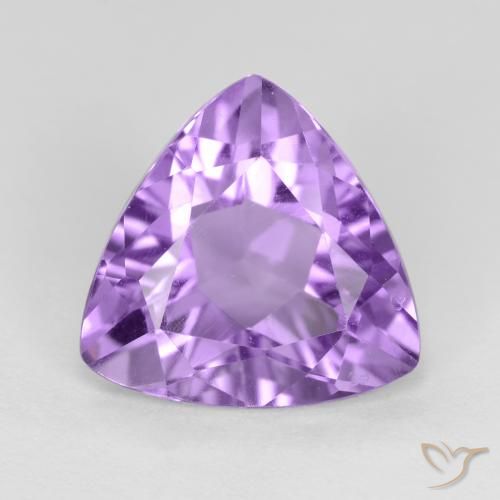 2.62ct Naturel Violet Rosâtre Améthyste, Trillion, VS