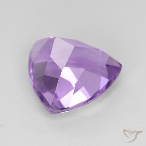 Améthyste Violet moyen naturelle Trillion, 2.91 ct, VS