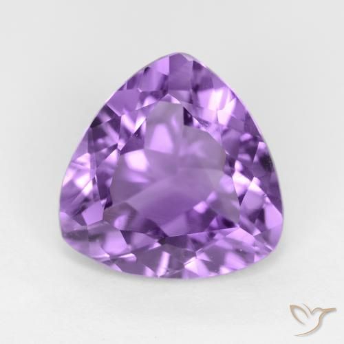 2.50ct Naturel Violet foncé Améthyste, Trillion, VS