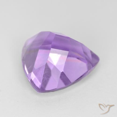 Améthyste Violet moyen naturelle Trillion, 3.02 ct, VS