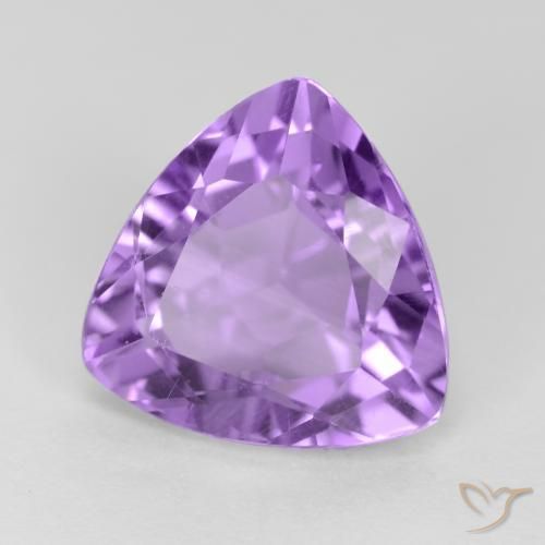 Améthyste Violet moyen naturelle Trillion, 3.07 ct, VS