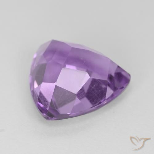 Améthyste Violet moyen naturelle Trillion, 3.07 ct, VS