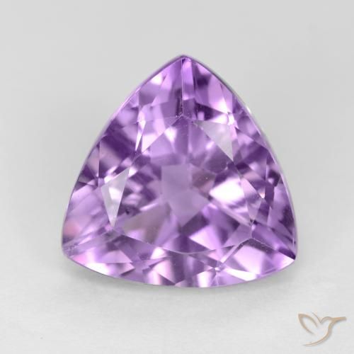 Améthyste Violet Rosâtre naturelle Trillion, 2.86 ct, VS