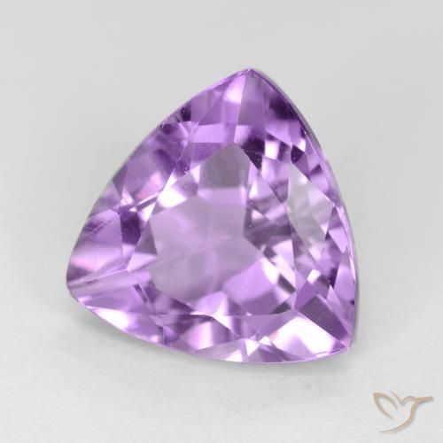 Améthyste Violet Rosâtre naturelle Trillion, 2.86 ct, VS