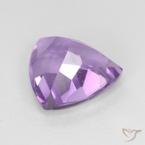 Améthyste Violet Rosâtre naturelle Trillion, 2.86 ct, VS