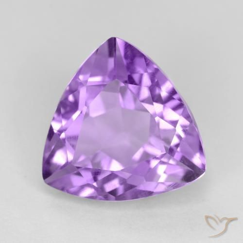 Améthyste Violet moyen naturelle Trillion, 3.01 ct, VS