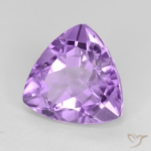 Améthyste Violet Rosâtre naturelle Trillion, 3.01 ct, VS