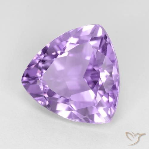 Améthyste Violet moyen naturelle Trillion, 2.97 ct, VS
