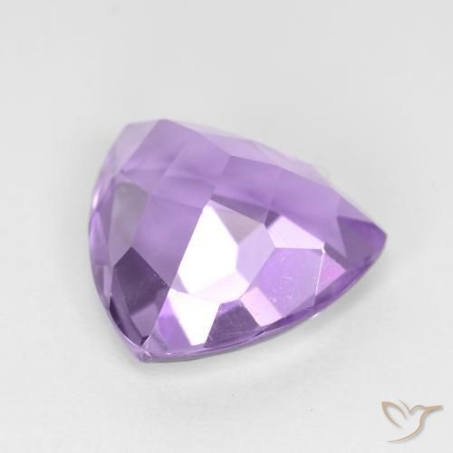 Améthyste Violet moyen naturelle Trillion, 2.97 ct, VS