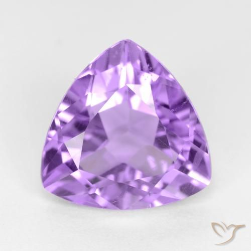 Améthyste Violet Rosâtre naturelle Trillion, 3.08 ct, VS