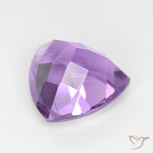 Améthyste Violet Rosâtre naturelle Trillion, 3.08 ct, VS