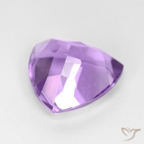 Améthyste Violet moyen naturelle Trillion, 3.04 ct, VS