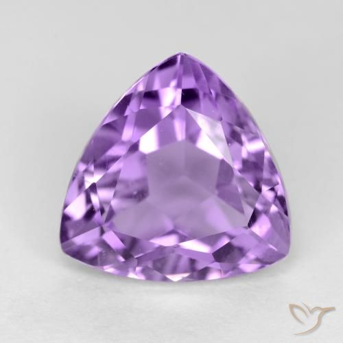 3.09ct Naturel Violet moyen Améthyste, Trillion, VS