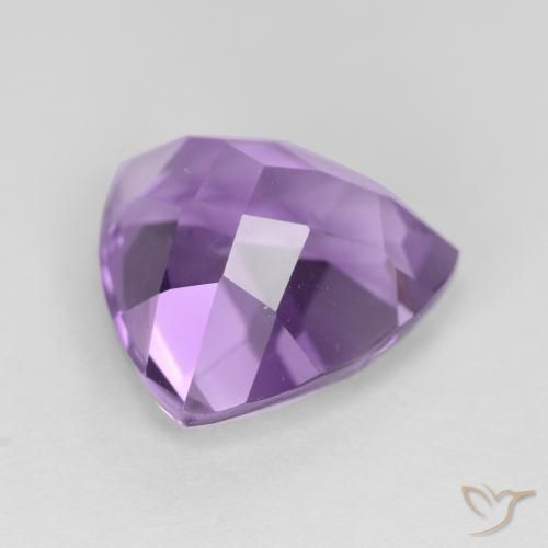 Améthyste Violet moyen naturelle Trillion, 3.09 ct, VS