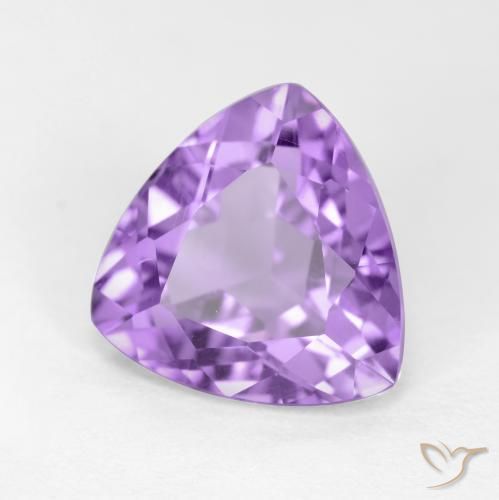 Améthyste Violet Rosâtre naturelle Trillion, 2.89 ct, VS