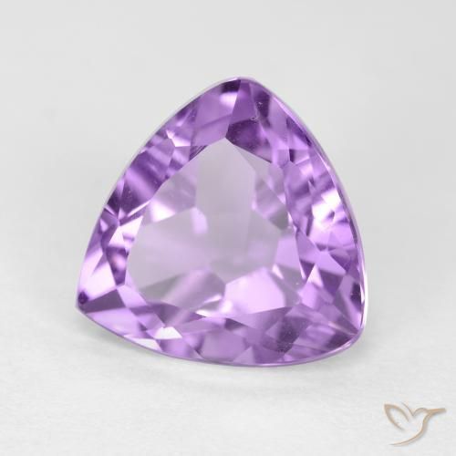 Améthyste Violet Rosâtre naturelle Trillion, 3.10 ct, VS