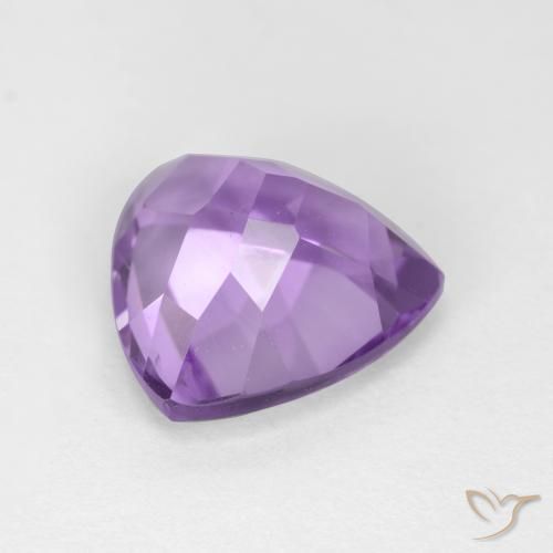 Améthyste Violet Rosâtre naturelle Trillion, 3.10 ct, VS