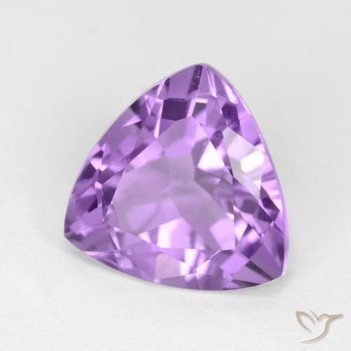 Améthyste Violet moyen naturelle Trillion, 2.87 ct, VS