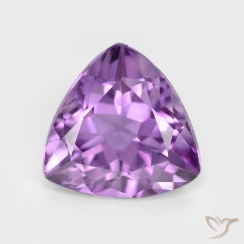 2.83ct Naturel Violet violacé Améthyste, Trillion, VS