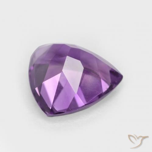 Améthyste Violet violacé naturelle Trillion, 2.83 ct, VS