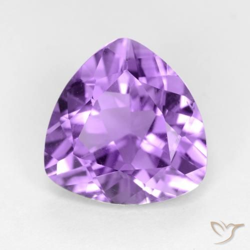 2.60ct Naturel Violet moyen Améthyste, Trillion, VS