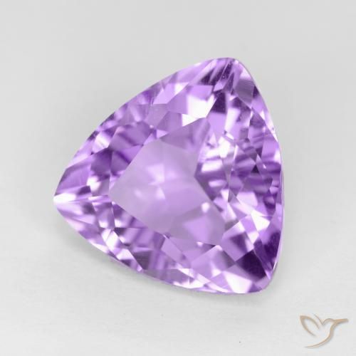 Améthyste Violet moyen naturelle Trillion, 2.76 ct, VVS-VS