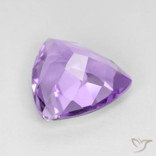 Améthyste Violet moyen naturelle Trillion, 2.76 ct, VVS-VS