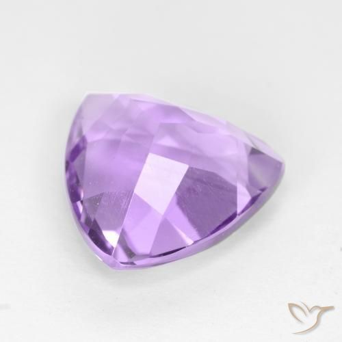 Améthyste Violet moyen naturelle Trillion, 2.98 ct, VVS-VS