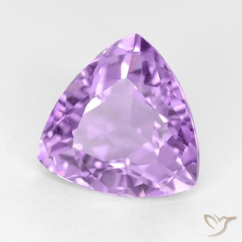 Améthyste Violet moyen naturelle Trillion, 2.86 ct, VS