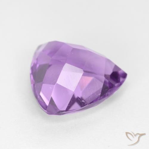 Améthyste Violet moyen naturelle Trillion, 2.86 ct, VS