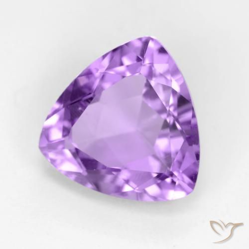 Améthyste Violet moyen naturelle Trillion, 2.78 ct, VVS-VS