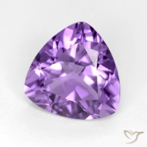 Améthyste Violet intense naturelle Trillion, 2.55 ct, VS