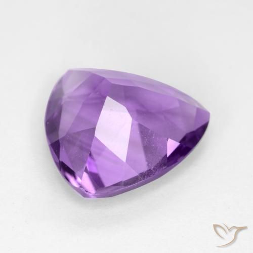 Améthyste Violet intense naturelle Trillion, 2.55 ct, VS