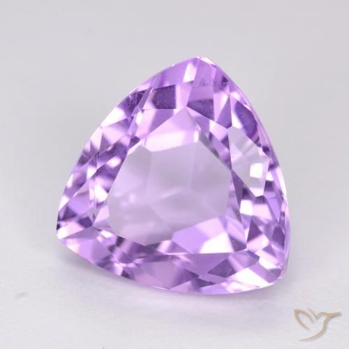 Améthyste Violet moyen naturelle Trillion, 3.15 ct, VS