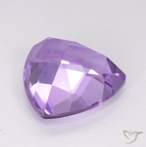 Améthyste Violet moyen naturelle Trillion, 3.15 ct, VS