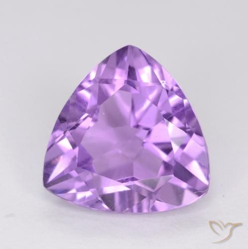 2.85ct Naturel Violet Rosâtre Améthyste, Trillion, VVS-VS