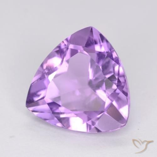 Améthyste Violet Rosâtre naturelle Trillion, 2.85 ct, VVS-VS