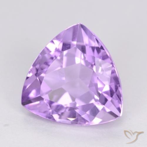 Améthyste Violet Rosâtre naturelle Trillion, 3.02 ct, VS
