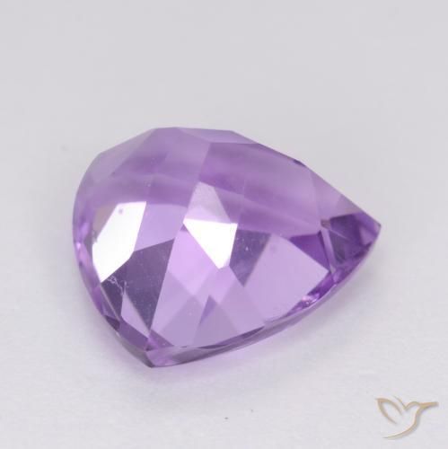 Améthyste Violet Rosâtre naturelle Trillion, 3.02 ct, VS