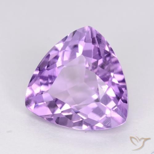 Améthyste Violet moyen naturelle Trillion, 2.99 ct, VS